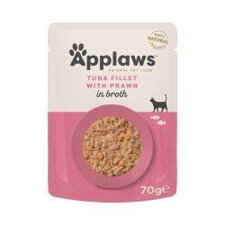 Applaws Cat Pouch Tuna with Pacific Prawn 12pk, 70g - North East Pet Shop Applaws