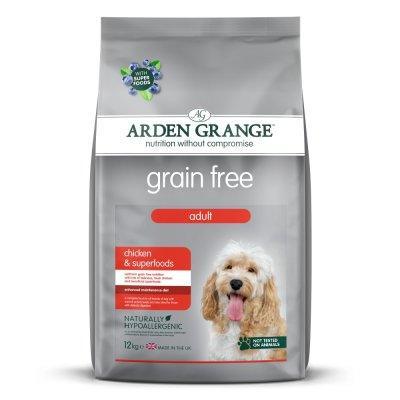 Arden Grange Adult Dog Grain Free Chicken & Superfoods, 12kg - North East Pet Shop Arden Grange