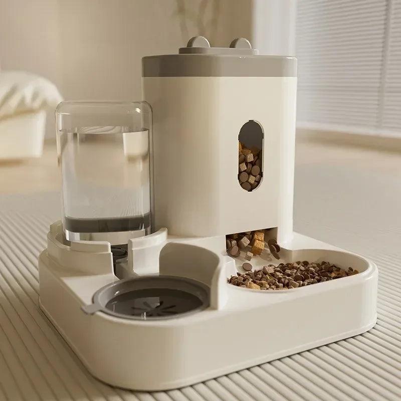 Automatic Feeder Cat Dog Food Bowl With Water Fountain Pet Large - North East Pet Shop Dog Shack UK