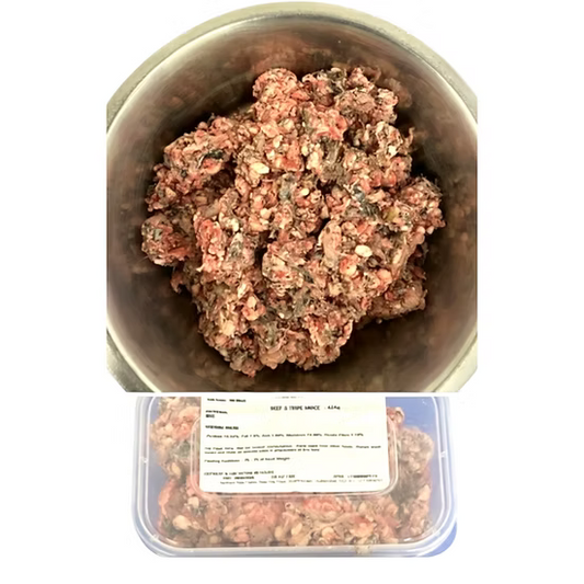 Northern Raw Feeds - Boneless Beef & Beef Tripe - 454g