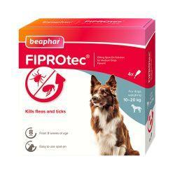 Beaphar FIPROtec Spot On Medium Dog 4 Months - North East Pet Shop Beaphar