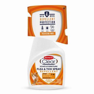 BM Clear Pesticide Free Flea Spray Cats & Home 300ml - North East Pet Shop Bob Martin