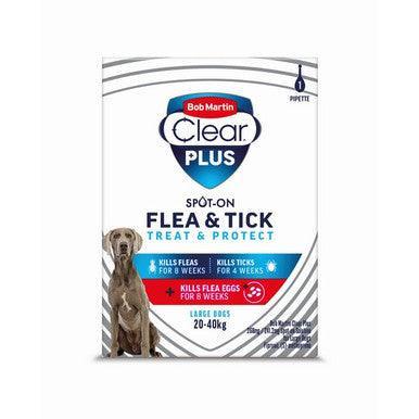 BM Clear PLUS 268mg / 241.2mg Spot On Solution for Large Dogs 1T - North East Pet Shop Bob Martin