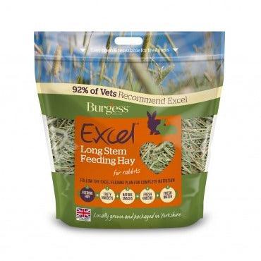 Burgess Excel Long Stem Feeding Hay 1kg - North East Pet Shop Burgess