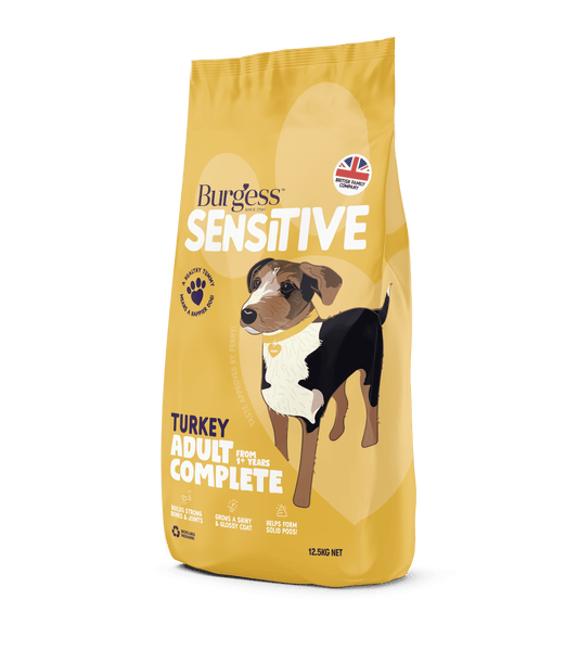 Burgess Sensitive Dog Turkey & Rice - North East Pet Shop Burgess