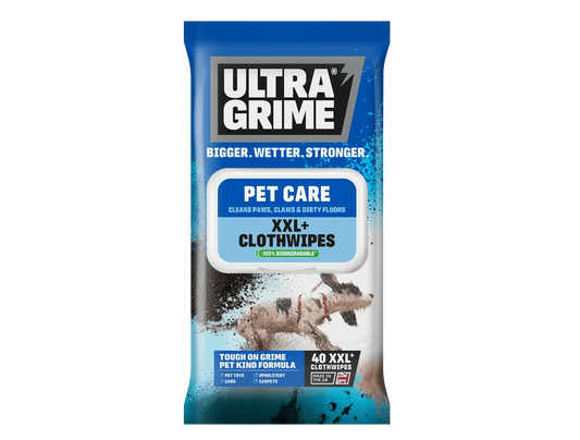 BUY ONE GET ONE FREE UltraGrime XXL Pet Care Clothwipes 40pk - North East Pet Shop Ultra Grime