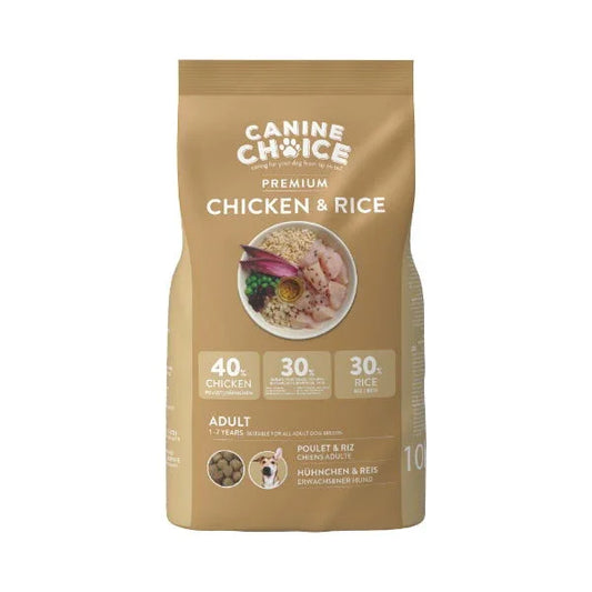 Canine Choice Premium Adult Dry Dog Food 10kg - Chicken - North East Pet Shop Canine Choice