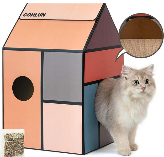 Conlun Cardboard Cat House - North East Pet Shop Conlun