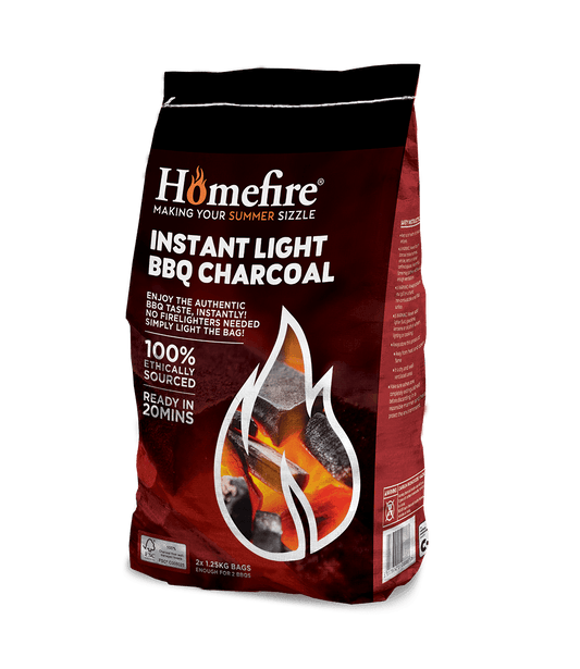 CPL Homefire Instant Light BBQ Charcoal 2 x 1.25kg - North East Pet Shop CPL Distribution