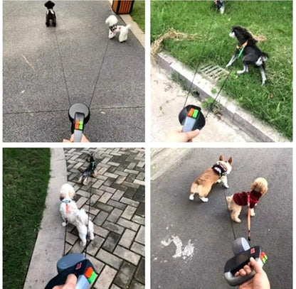 Double Dog Anti Twist Extendable Lead - No More Tangle! - North East Pet Shop Dog Shack UK