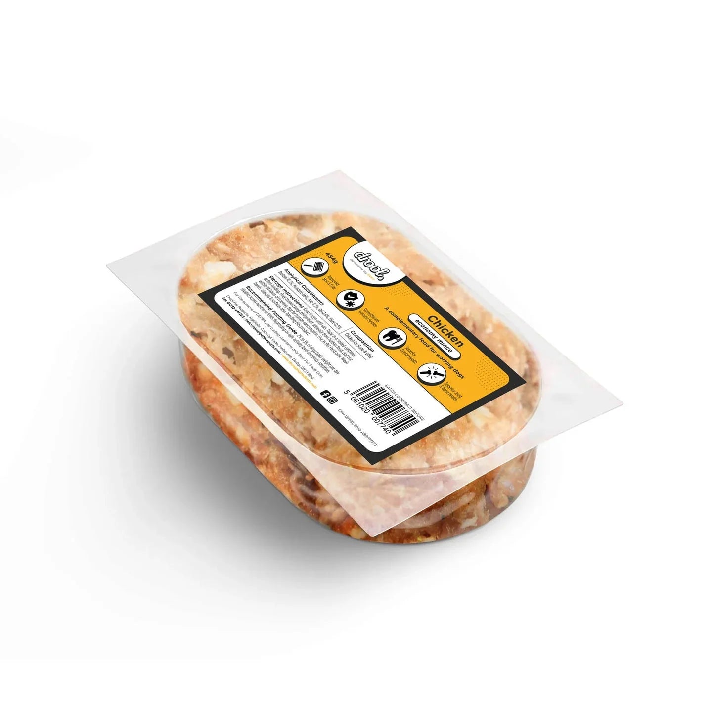 Drool Mince Economy Chicken 454g - North East Pet Shop Drool