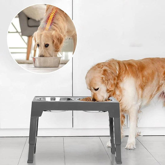 Elevated Adjustable Dog Bowls - North East Pet Shop Dog Shack UK
