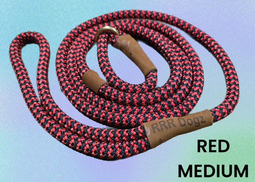 Dog&Co Mountain Rope Slip Lead Red/black 150cm