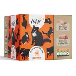 Hi Life Cat Chicken Pate Recipes Pouch 32pack, 70g - North East Pet Shop HiLife