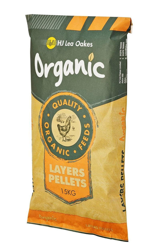 HJ Lea Oakes Organic Layers Pellets 15kg - North East Pet Shop HJ Lea Oakes