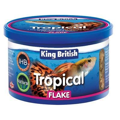 King B Tropical Flake (With IHB) 12x28g - North East Pet Shop King British