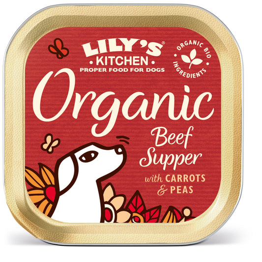 Lily's Kitchen Organic Beef Supper Foils 11 x 150g - North East Pet Shop Lily's Kitchen