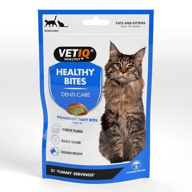 M & C VetIQ Healthy Bites Breath & Dental Cat Treat 65g - North East Pet Shop Vet IQ