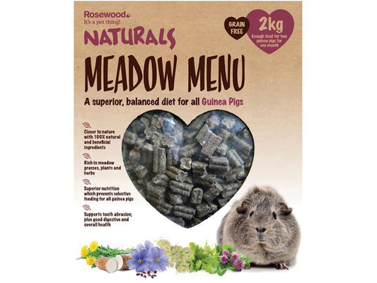 Meadow Menu Guinea Pig 2kg - North East Pet Shop Rosewood