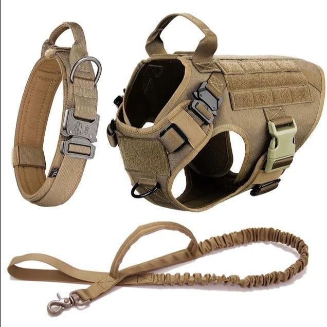 Military Grade Tactical Dog Harness Set - North East Pet Shop Dog Shack UK