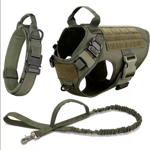 Military Grade Tactical Dog Harness Set - North East Pet Shop Dog Shack UK