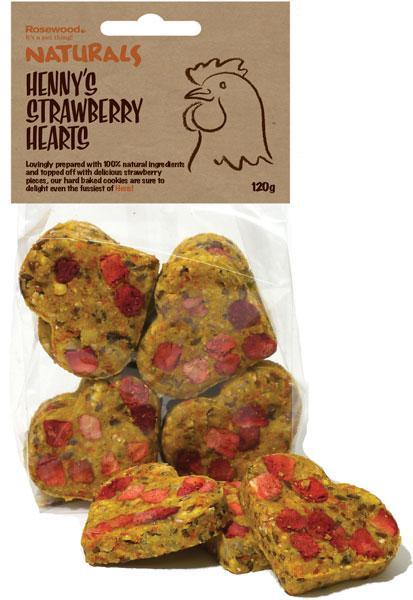 Naturals Strawberry Hearts 120g