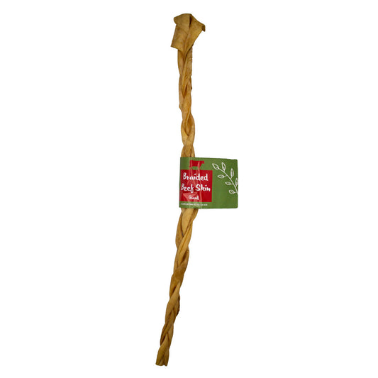 Nova Dog Chews Beef Skin Braided 50cm (Pack of 15)
