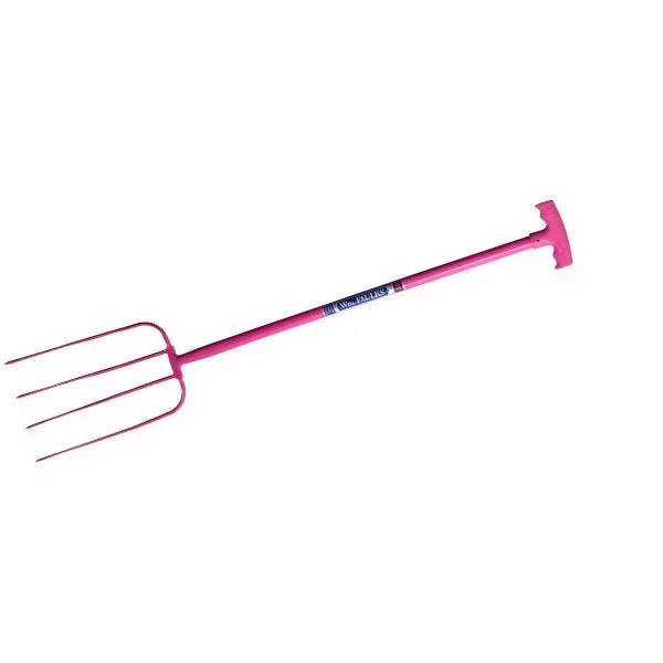 Red Gorilla 4 Prong Manure Fork with T Grip CLEARANCE - North East Pet Shop Red Gorilla