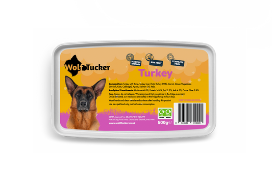 Wolf Tucker Working Dog Turkey Meal 500g