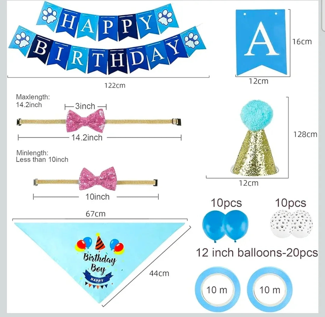 Dog Birthday Party Supplies - Boy/Girl