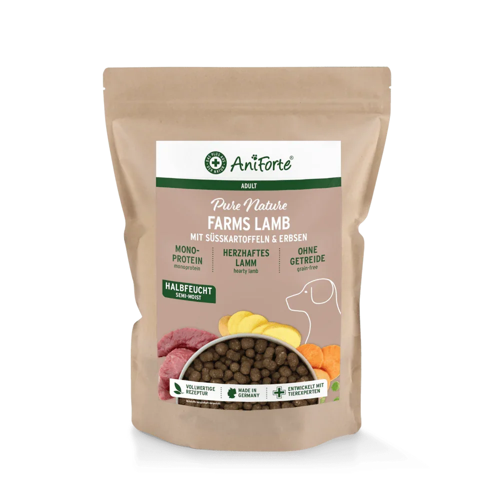 AniForte® Semi Moist Cold-Pressed Dog Food Lamb