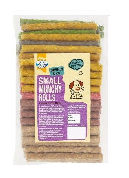 Good Boy Munchy Rolls Assorted 12cm X 9-10mm 100pack