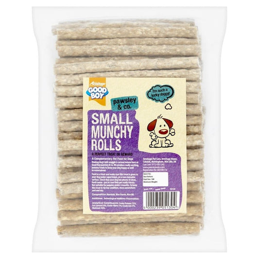 Good Boy Munchy Rolls Natural 12cm X 9-10mm 100pack
