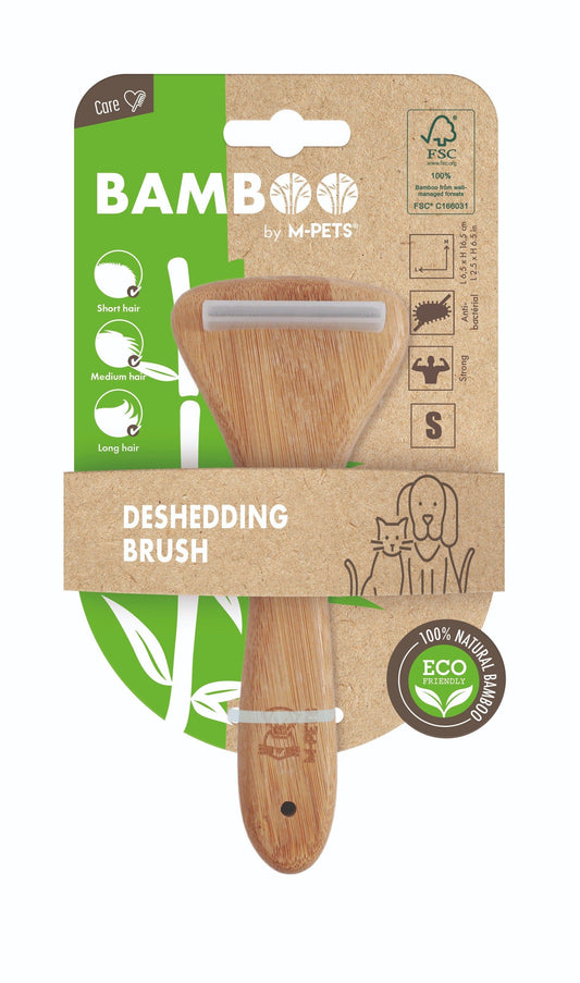 M-PETS Bamboo De-Shedding Brush