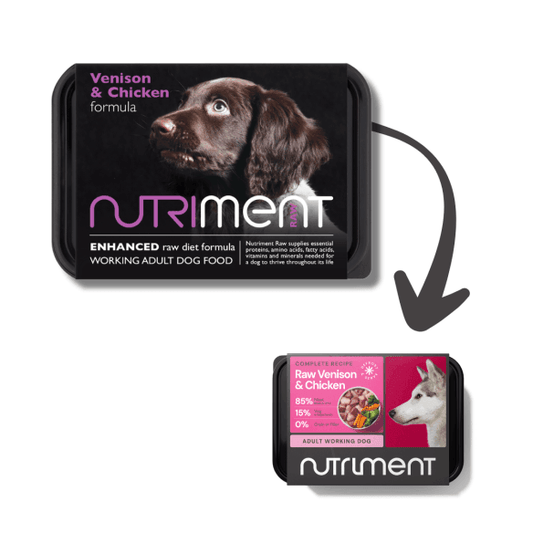 Venison with Chicken formula - Adult-500g tub - North East Pet Shop Nutriment