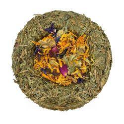 Natural Nibbles Hay Bowl Flower Feast, 11cm - North East Pet Shop Natural Nibbles